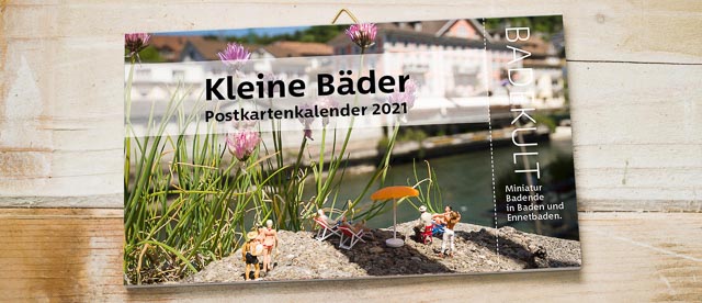 BadekultKliene Bäder Postkartenkalender 2021 von Nicolas Petit Baden/Ennetbaden