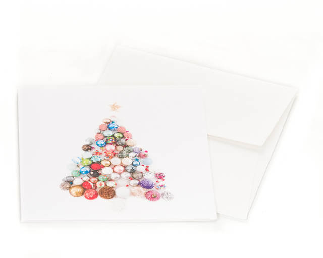 Weihnachtsklappkarten mit Kuvert